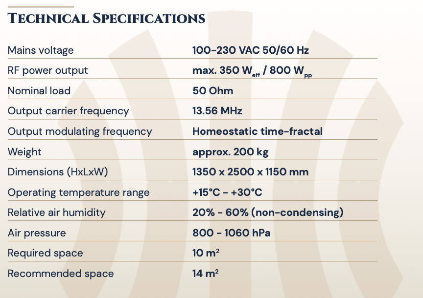 ONCOTHERM EHY-2030 MODEL