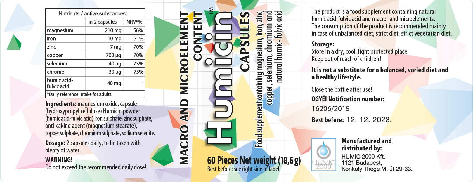 HUMICIN MACRO & MICRO ELEMENT